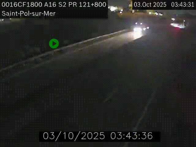 <h2>Webcam autoroute A16 à proximité de Dunkerque, à hauteur de la sortie Saint-Pol-sur-Mer. Vue orientée vers Calais</h2>