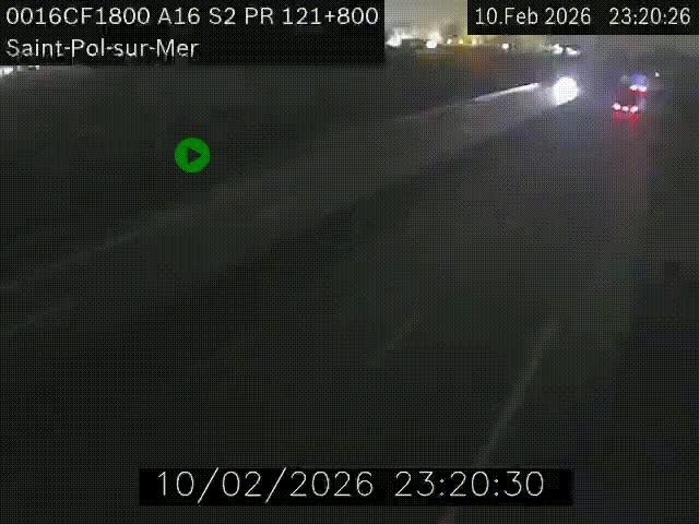 <h2>Webcam autoroute A16 à proximité de Dunkerque, à hauteur de la sortie Saint-Pol-sur-Mer. Vue orientée vers Calais</h2>