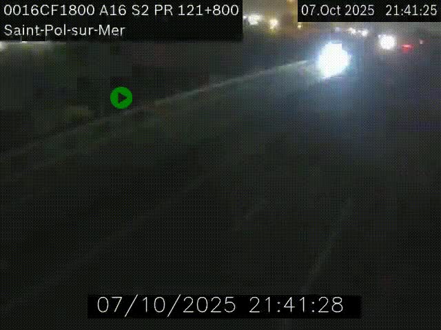 <h2>Webcam autoroute A16 à proximité de Dunkerque, à hauteur de la sortie Saint-Pol-sur-Mer. Vue orientée vers Calais</h2>