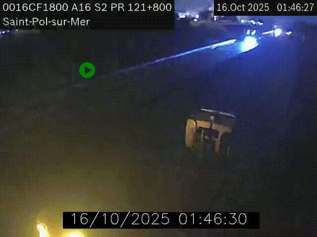<h2>Webcam autoroute A16 à proximité de Dunkerque, à hauteur de la sortie Saint-Pol-sur-Mer. Vue orientée vers Calais</h2>