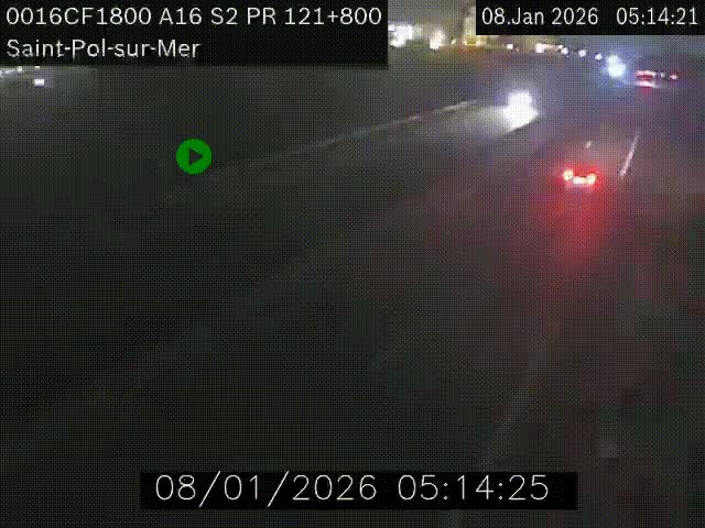 <h2>Webcam autoroute A16 à proximité de Dunkerque, à hauteur de la sortie Saint-Pol-sur-Mer. Vue orientée vers Calais</h2>