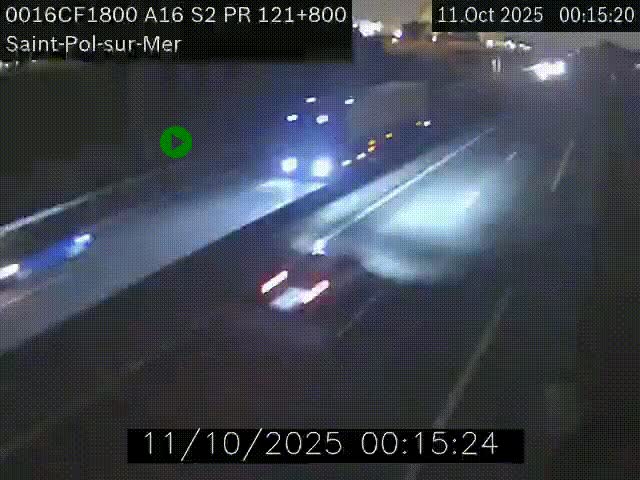 <h2>Webcam autoroute A16 à proximité de Dunkerque, à hauteur de la sortie Saint-Pol-sur-Mer. Vue orientée vers Calais</h2>