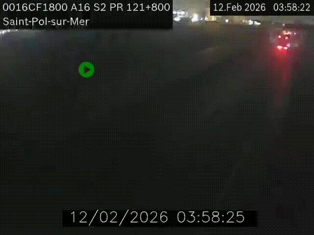 <h2>Webcam autoroute A16 à proximité de Dunkerque, à hauteur de la sortie Saint-Pol-sur-Mer. Vue orientée vers Calais</h2>