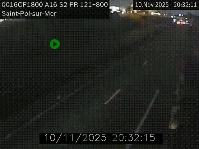 <h2>Webcam autoroute A16 à proximité de Dunkerque, à hauteur de la sortie Saint-Pol-sur-Mer. Vue orientée vers Calais</h2>