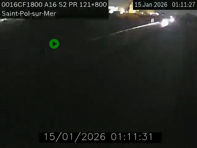 <h2>Webcam autoroute A16 à proximité de Dunkerque, à hauteur de la sortie Saint-Pol-sur-Mer. Vue orientée vers Calais</h2>