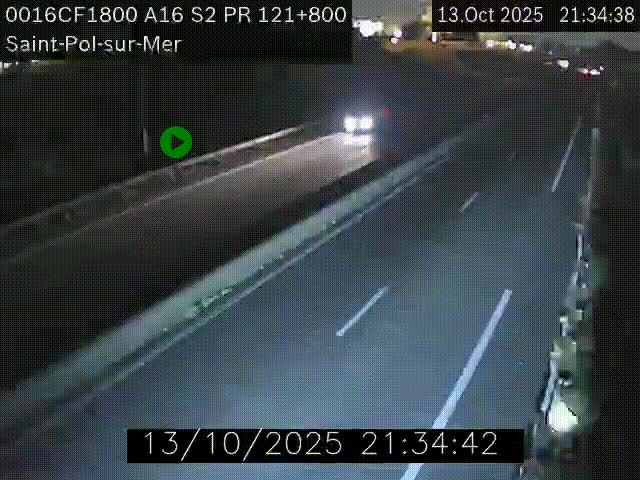 <h2>Webcam autoroute A16 à proximité de Dunkerque, à hauteur de la sortie Saint-Pol-sur-Mer. Vue orientée vers Calais</h2>
