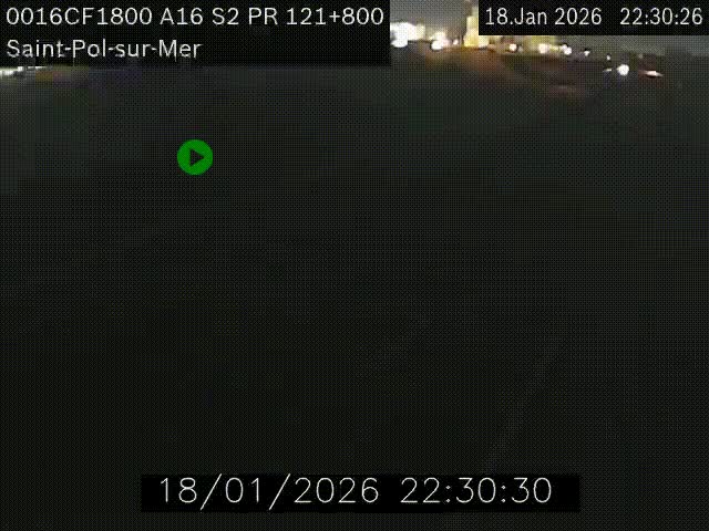 <h2>Webcam autoroute A16 à proximité de Dunkerque, à hauteur de la sortie Saint-Pol-sur-Mer. Vue orientée vers Calais</h2>