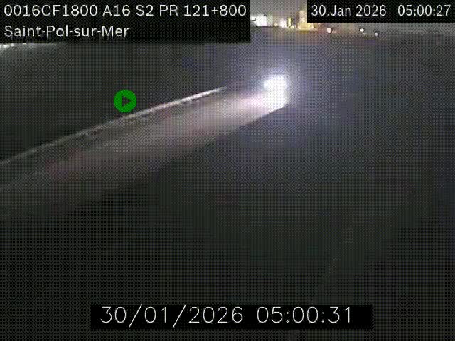<h2>Webcam autoroute A16 à proximité de Dunkerque, à hauteur de la sortie Saint-Pol-sur-Mer. Vue orientée vers Calais</h2>