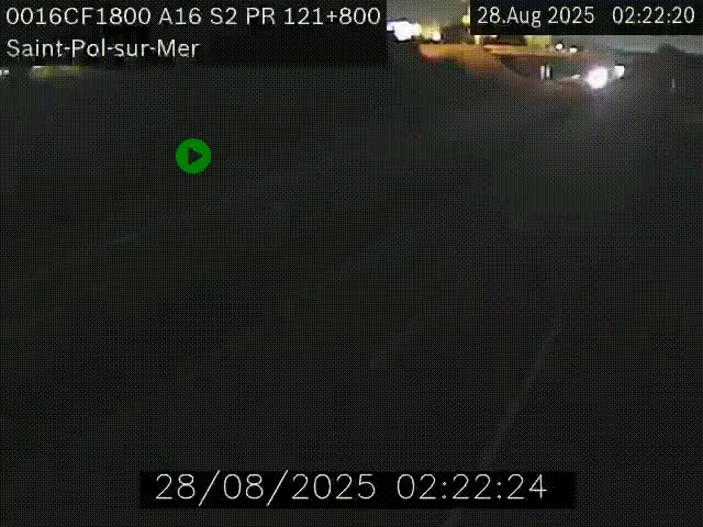 <h2>Webcam autoroute A16 à proximité de Dunkerque, à hauteur de la sortie Saint-Pol-sur-Mer. Vue orientée vers Calais</h2>