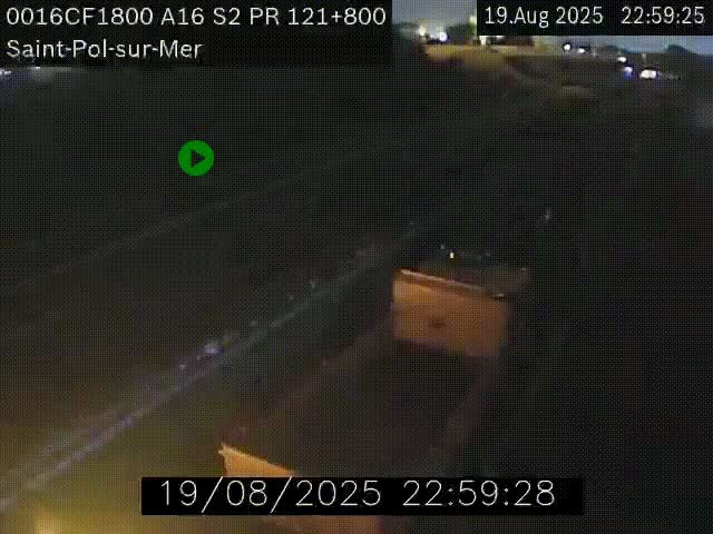 <h2>Webcam autoroute A16 à proximité de Dunkerque, à hauteur de la sortie Saint-Pol-sur-Mer. Vue orientée vers Calais</h2>