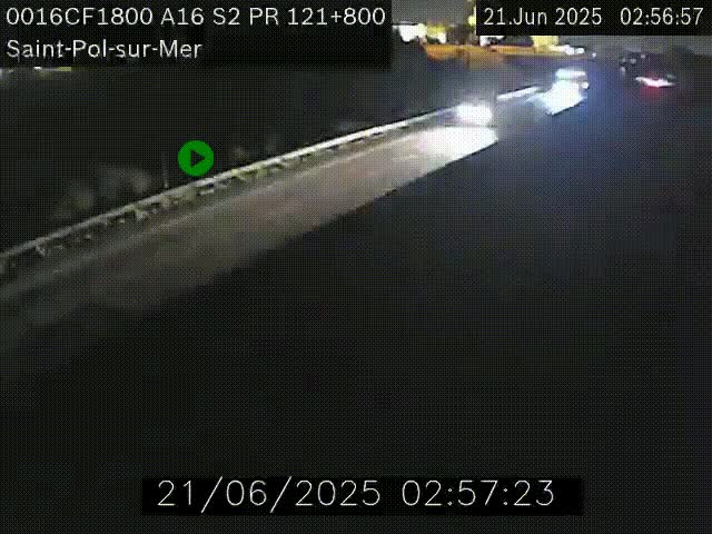 <h2>Webcam autoroute A16 à proximité de Dunkerque, à hauteur de la sortie Saint-Pol-sur-Mer. Vue orientée vers Calais</h2>