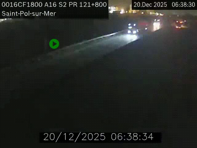 <h2>Webcam autoroute A16 à proximité de Dunkerque, à hauteur de la sortie Saint-Pol-sur-Mer. Vue orientée vers Calais</h2>