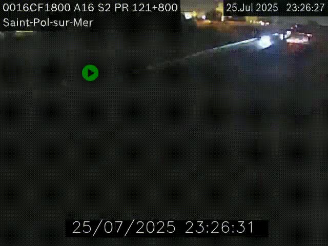 <h2>Webcam autoroute A16 à proximité de Dunkerque, à hauteur de la sortie Saint-Pol-sur-Mer. Vue orientée vers Calais</h2>