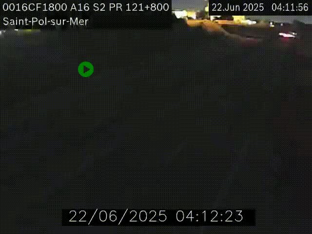 <h2>Webcam autoroute A16 à proximité de Dunkerque, à hauteur de la sortie Saint-Pol-sur-Mer. Vue orientée vers Calais</h2>