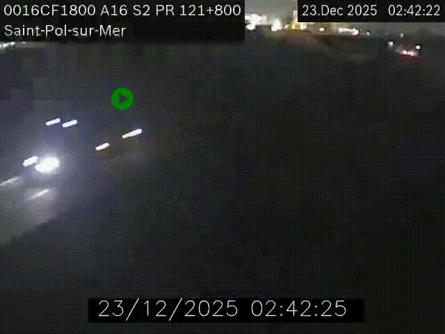 <h2>Webcam autoroute A16 à proximité de Dunkerque, à hauteur de la sortie Saint-Pol-sur-Mer. Vue orientée vers Calais</h2>
