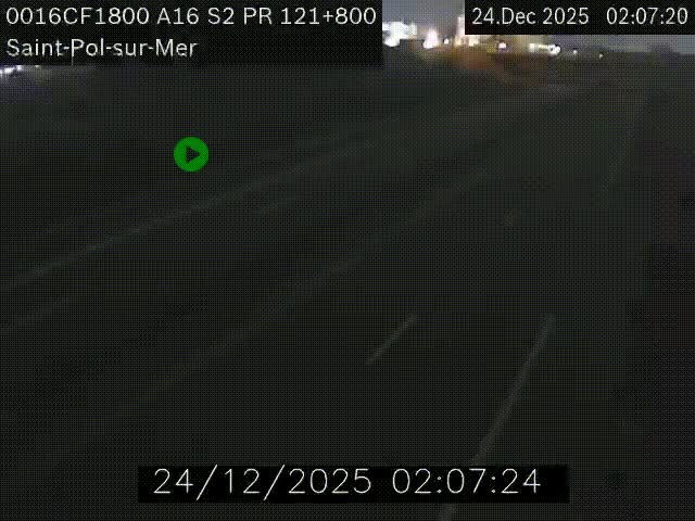 <h2>Webcam autoroute A16 à proximité de Dunkerque, à hauteur de la sortie Saint-Pol-sur-Mer. Vue orientée vers Calais</h2>