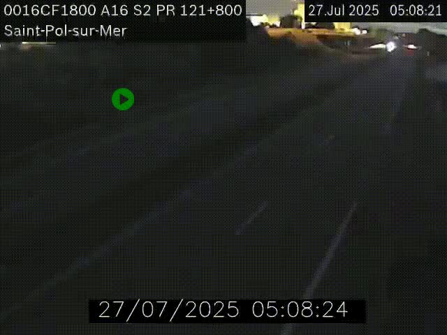 <h2>Webcam autoroute A16 à proximité de Dunkerque, à hauteur de la sortie Saint-Pol-sur-Mer. Vue orientée vers Calais</h2>