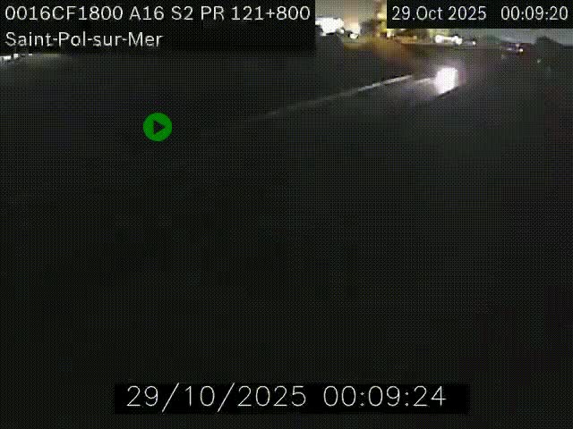 <h2>Webcam autoroute A16 à proximité de Dunkerque, à hauteur de la sortie Saint-Pol-sur-Mer. Vue orientée vers Calais</h2>