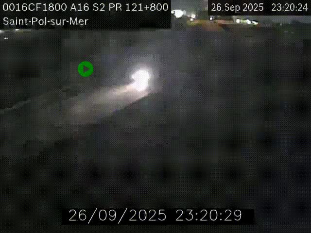 <h2>Webcam autoroute A16 à proximité de Dunkerque, à hauteur de la sortie Saint-Pol-sur-Mer. Vue orientée vers Calais</h2>