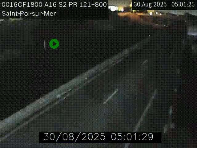 <h2>Webcam autoroute A16 à proximité de Dunkerque, à hauteur de la sortie Saint-Pol-sur-Mer. Vue orientée vers Calais</h2>