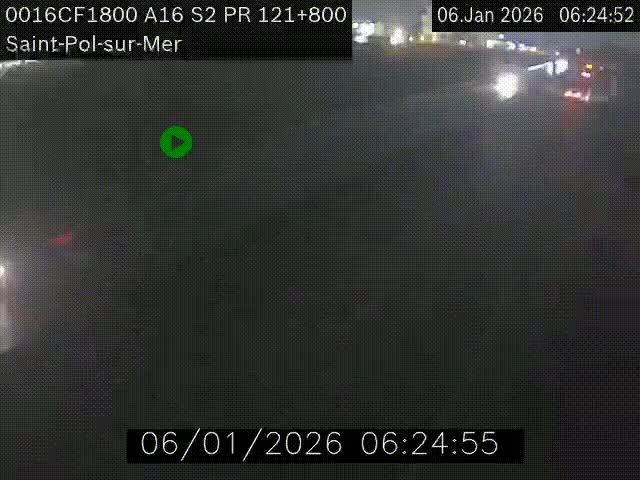 <h2>Webcam autoroute A16 à proximité de Dunkerque, à hauteur de la sortie Saint-Pol-sur-Mer. Vue orientée vers Calais</h2>