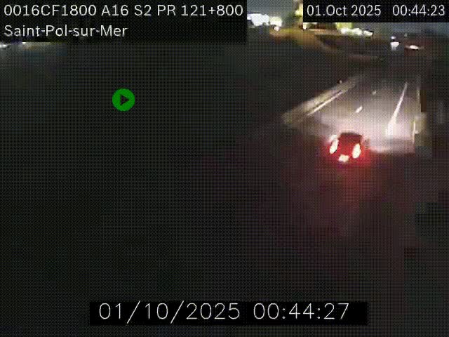<h2>Webcam autoroute A16 à proximité de Dunkerque, à hauteur de la sortie Saint-Pol-sur-Mer. Vue orientée vers Calais</h2>