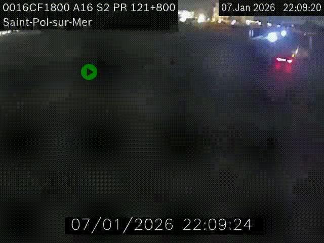 <h2>Webcam autoroute A16 à proximité de Dunkerque, à hauteur de la sortie Saint-Pol-sur-Mer. Vue orientée vers Calais</h2>