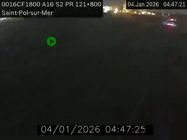 <h2>Webcam autoroute A16 à proximité de Dunkerque, à hauteur de la sortie Saint-Pol-sur-Mer. Vue orientée vers Calais</h2>