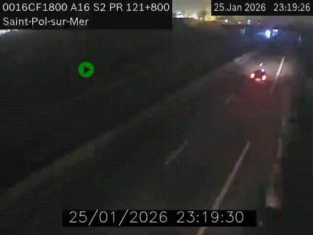 <h2>Webcam autoroute A16 à proximité de Dunkerque, à hauteur de la sortie Saint-Pol-sur-Mer. Vue orientée vers Calais</h2>