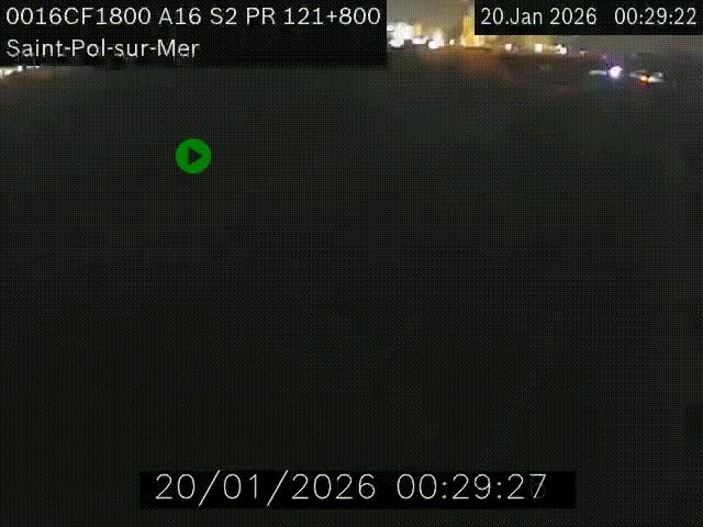 <h2>Webcam autoroute A16 à proximité de Dunkerque, à hauteur de la sortie Saint-Pol-sur-Mer. Vue orientée vers Calais</h2>