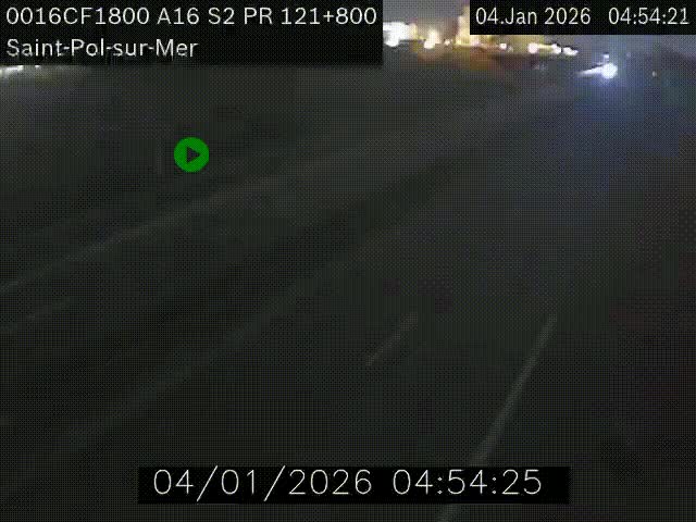 <h2>Webcam autoroute A16 à proximité de Dunkerque, à hauteur de la sortie Saint-Pol-sur-Mer. Vue orientée vers Calais</h2>