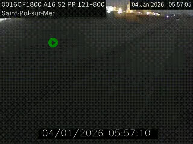 <h2>Webcam autoroute A16 à proximité de Dunkerque, à hauteur de la sortie Saint-Pol-sur-Mer. Vue orientée vers Calais</h2>