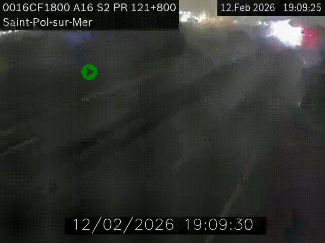 <h2>Webcam autoroute A16 à proximité de Dunkerque, à hauteur de la sortie Saint-Pol-sur-Mer. Vue orientée vers Calais</h2>