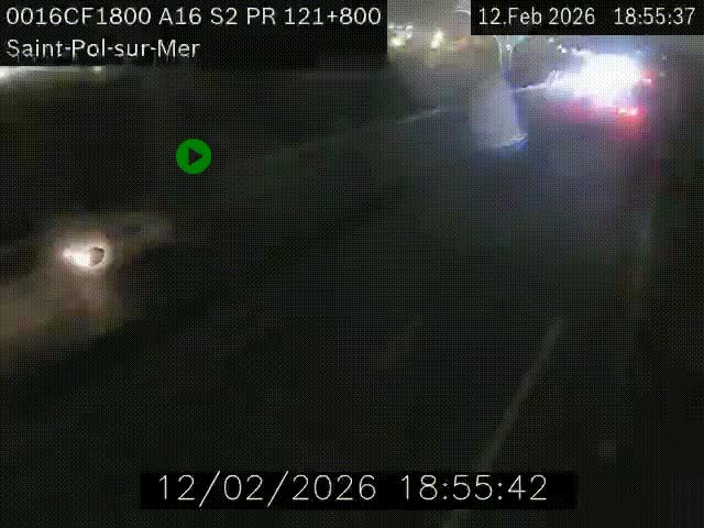 <h2>Webcam autoroute A16 à proximité de Dunkerque, à hauteur de la sortie Saint-Pol-sur-Mer. Vue orientée vers Calais</h2>