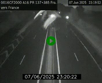 <h2>Webcam à la frontière franco-belge au niveau de Bray-Dunes/De-Panne sur l'autoroute A16. Vue orientée vers Calais</h2>