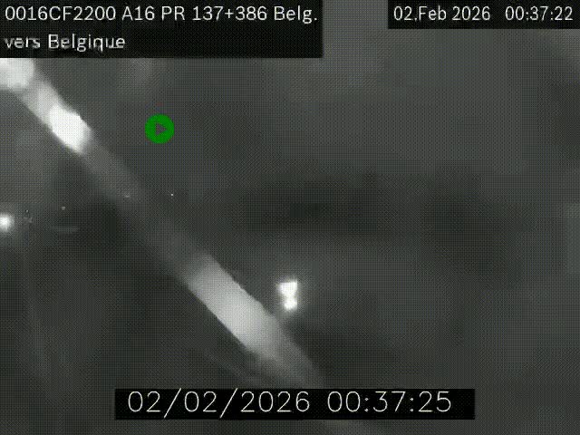 <h2>Webcam à la frontière franco-belge au niveau de Bray-Dunes/De-Panne sur l'autoroute A16. Vue orientée vers la Belgique</h2>