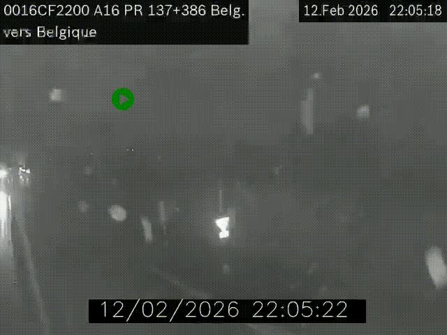 <h2>Webcam à la frontière franco-belge au niveau de Bray-Dunes/De-Panne sur l'autoroute A16. Vue orientée vers la Belgique</h2>