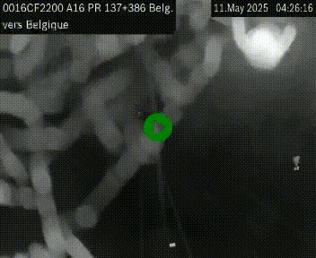 <h2>Webcam à la frontière franco-belge au niveau de Bray-Dunes/De-Panne sur l'autoroute A16. Vue orientée vers la Belgique</h2>