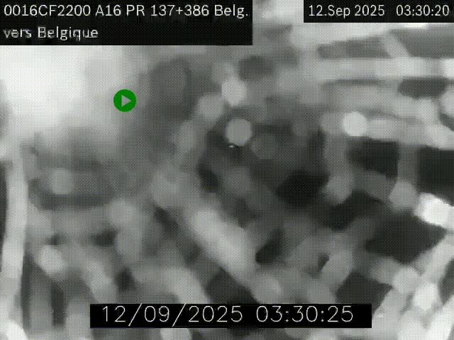<h2>Webcam à la frontière franco-belge au niveau de Bray-Dunes/De-Panne sur l'autoroute A16. Vue orientée vers la Belgique</h2>