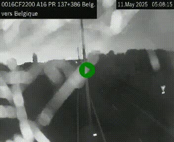 <h2>Webcam à la frontière franco-belge au niveau de Bray-Dunes/De-Panne sur l'autoroute A16. Vue orientée vers la Belgique</h2>