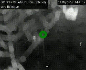 <h2>Webcam à la frontière franco-belge au niveau de Bray-Dunes/De-Panne sur l'autoroute A16. Vue orientée vers la Belgique</h2>
