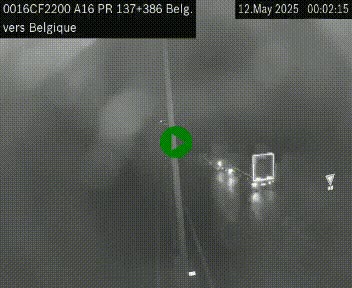<h2>Webcam à la frontière franco-belge au niveau de Bray-Dunes/De-Panne sur l'autoroute A16. Vue orientée vers la Belgique</h2>