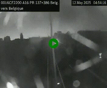 <h2>Webcam à la frontière franco-belge au niveau de Bray-Dunes/De-Panne sur l'autoroute A16. Vue orientée vers la Belgique</h2>
