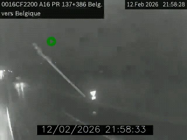 <h2>Webcam à la frontière franco-belge au niveau de Bray-Dunes/De-Panne sur l'autoroute A16. Vue orientée vers la Belgique</h2>