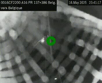 <h2>Webcam à la frontière franco-belge au niveau de Bray-Dunes/De-Panne sur l'autoroute A16. Vue orientée vers la Belgique</h2>