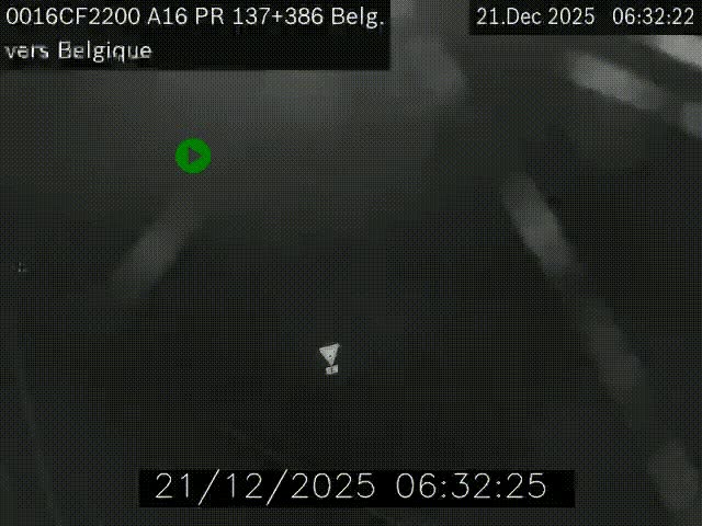 <h2>Webcam à la frontière franco-belge au niveau de Bray-Dunes/De-Panne sur l'autoroute A16. Vue orientée vers la Belgique</h2>