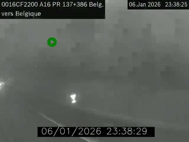 <h2>Webcam à la frontière franco-belge au niveau de Bray-Dunes/De-Panne sur l'autoroute A16. Vue orientée vers la Belgique</h2>