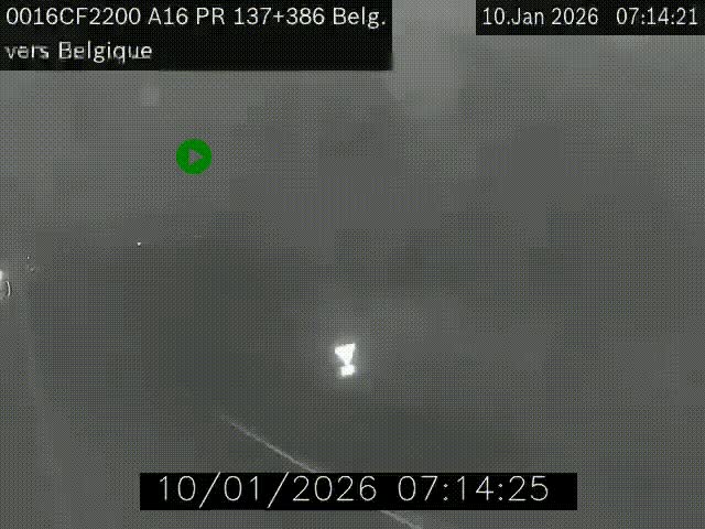 <h2>Webcam à la frontière franco-belge au niveau de Bray-Dunes/De-Panne sur l'autoroute A16. Vue orientée vers la Belgique</h2>