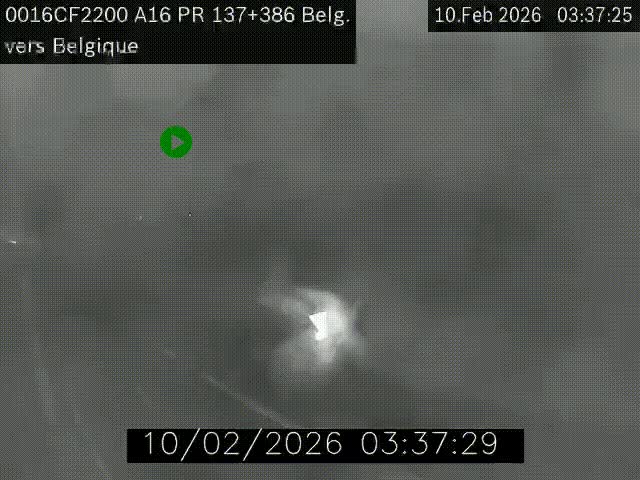 <h2>Webcam à la frontière franco-belge au niveau de Bray-Dunes/De-Panne sur l'autoroute A16. Vue orientée vers la Belgique</h2>