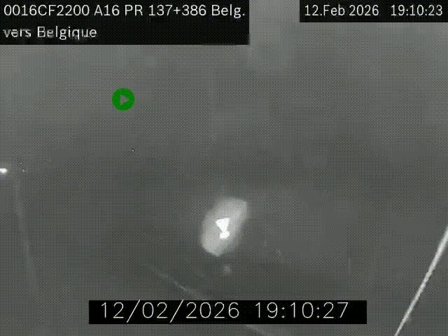 <h2>Webcam à la frontière franco-belge au niveau de Bray-Dunes/De-Panne sur l'autoroute A16. Vue orientée vers la Belgique</h2>